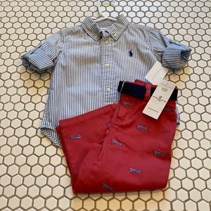 Ralph Lauren Baby polo & pants set size 18months